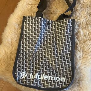 lululemon athletica Geometric Black and Gray Tote